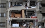 View of a destroyed building in La Guaira, Venezuela on July 4, 2026, following the June 24 twin earthquakes. (Photo by Raul ARBOLEDA / AFP)