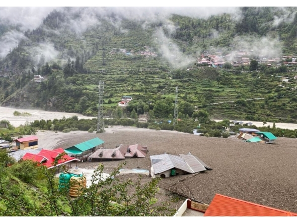 Representational file photo showing floods affecting Uttarakhand State. AFP