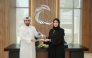 Assistant Director of Cyber Security Policies and Strategies Department at NCSA Dalal Al Aqeedi (right) and Human Resources Director for the Middle East and North Africa at beIN Media Group Hamad Al Sheikh during the signing of the agreement.