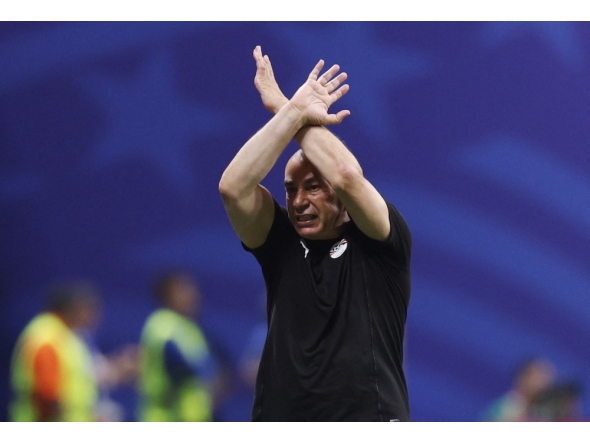 Egypt's head coach Hossam Hassan reacts. Photo by Buda Mendes/Getty Images/AFP 