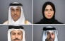 Clockwise from top left: Minister of Labour H E Dr. Ali bin Smaikh Al Marri, Minister of Education and Higher Education H E Lolwah bint Rashid bin Mohammed Al Khater, Minister of Municipality H E Abdullah bin Hamad bin Abdullah Al Attiyah and Minister of Commerce and Industry H E Sheikh Faisal bin Thani bin Faisal Al Thani.