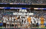 England's players pose for a photo with their medals after winning the 2026 World Cup football tournament third-place match between France and England at the Miami Stadium in Miami on July 18, 2026. (Photo by CHANDAN KHANNA / AFP)