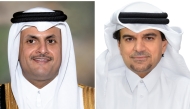 Sheikh Abdullah bin Thani bin Abdullah al-Thani, Vice Chairman and Managing Director of QIIB and QIIB Chief Executive Officer, Dr. Abdulbasit Ahmed al-Shaibei 
