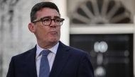Britain's new Prime Minister Andy Burnham gives his first speech in front of 10 Downing Street in central London on July 20, 2026, after being asked by the king to form the next government. (Photo by Henry NICHOLLS / AFP)