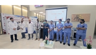 Officials and participants during the awareness campaign.