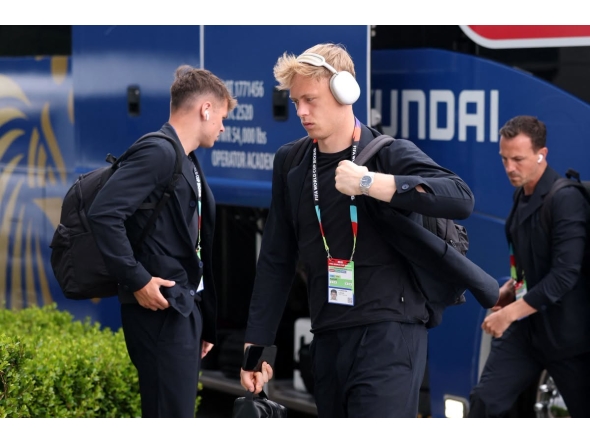 Lukas Hornicek #23 of Czechia arrives before the FIFA World Cup 2026 Group A match between Czechia and South Africa at Atlanta Stadium on June 18, 2026 in Atlanta, Georgia. Lars Baron/Getty Images/AFP 