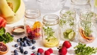 Replace refined sugars with natural sugars in your loaded water, such as those found in fruit, agave, honey and maple syrup. (Justin Tsucalas/For The Washington Post; food styling by Lisa Cherkasky)