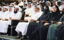 MoEHE Undersecretary Dr. Ibrahim bin Saleh Al Nuaimi and other officials and students during the closing ceremony of the summer programme yesterday.