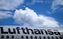 A German airlines Lufthansa sign is pictured on Lufthansa Airbus A350-900 at Frankfurt International Airport in Frankfurt am Main, western Germany, on June 2, 2026. Photo by Kirill KUDRYAVTSEV / AFP