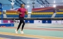 American sprint legend Allyson Felix trains at the Aspire Dome 