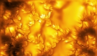 The highest-resolution image of the Sun's surface (photosphere) ever captured, taken at 416 nm by the Inouye Solar Telescope. It reveals deformed boundaries of magnetic elements and ultra-fine scale stripes, both associated with Kelvin-Helmholtz instability. Photo credit: NSF/NSO/AURA/MPS 