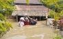 Rescuers evacuate residents in Laymyethna township in Ayeyarwady region, Myanmar, Aug. 1, 2026. (Myanmar Fire Services Department/Handout via Xinhua)
