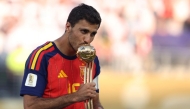 Spainish midfielder Rodri receiving the Golden Ball award after the FIFA World Cup 2026 final between Spain and Argentina held on July, 19, 2026. AFP file photo.