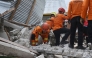 This handout picture taken and released on August 19, 2026 by Indonesia's Search and Rescue Agency (BASARNAS) shows rescue personnel from the agency working at the scene of a collapsed building in East Manggarai following a 7.7-magnitude earthquake that struck Indonesia's Flores island on August 15. Photo by Handout / INDONESIA'S NATIONAL SEARCH AND RESCUE AGENCY (BASARNAS) / AFP
