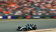 Mercedes' British driver George Russell drives during the sprint race ahead of the Formula One Dutch Grand Prix at The Circuit Zandvoort, western Netherlands, on August 22, 2026. (Photo by SIMON WOHLFAHRT / AFP)