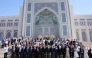 A group photo of participants of the International Media Forum, in Tashkent, Uzbekistan.