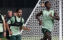 Qatar SC and Al Sadd players train ahead of their second-round clash at the QSL.