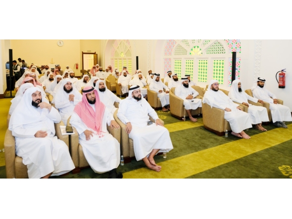 Imams and preachers attend a training session.