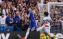 Chelsea's English midfielder #10 Cole Palmer (C) celebrates after scoring his team's fourth goal during the English Premier League football match between Chelsea and Brighton and Hove Albion at Stamford Bridge in London on August 30, 2026. (Photo by Adrian Dennis / AFP)