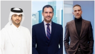 FROM LEFT: Board member of Al Faisal Holding Sheikh Jassim bin Faisal Al Thani, Chief Strategy Officer at Al Faisal Holding Ali Mahmoudy, and Founder & CEO of BKN301 Stiven Muccioli.