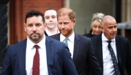 Britain's Prince Harry, Duke of Sussex leaves the High Court, in central London, on April 8, 2025 after an hearing about a decision of the British Government to downgrade his personal security during visits in Britain. Photo by HENRY NICHOLLS / AFP