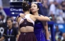 Iva Jovic of the United States hugs after a win against Alexandra Eala of Philippines during their Women's Singles Third Round match on Day Seven of the 2026 US Open at USTA Billie Jean King National Tennis Center on September 05, 2026 in the Flushing neighborhood of the Queens borough of New York City. (Photo by JULIAN FINNEY / GETTY IMAGES NORTH AMERICA / Getty Images via AFP)