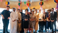 Ambassador-Designate of Thailand to Qatar H E Pensom Lertsithichai (fourth left) with other participants during the launch ceremony.