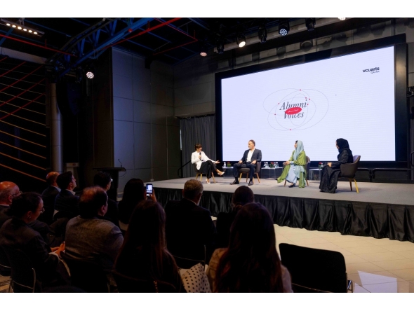 Participants during a panel discussion.