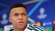 Real Madrid's French forward #10 Kylian Mbappe gives a press conference at the Ciudad Real Madrid training ground in Madrid on September 7, 2026 ahead of the UEFA Champions League first round day 1 football match between Real Madrid and Inter Milan. (Photo by Thomas COEX / AFP)