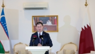 Ambassador of Uzbekistan to Qatar H E Dr. Ashraf Khodjaev addressing an event marking the 35th anniversary of Uzbekistan's independence.