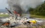 This photo taken on Sept. 8, 2026 shows the site of a helicopter crash in the state of Sarawak, Malaysia. (Bernama/Handout via Xinhua)