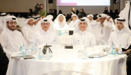 Undersecretary of the Ministry of Education and Higher Education Dr. Ibrahim bin Saleh Al Nuaimi with other officials during the meeting.