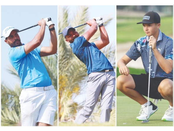 Ali Al Shahrani (left), Saleh Al Kaabi (centre) and Daniil Sokolov will represent Qatar in the men’s individual and team competitions.