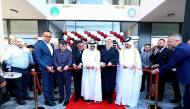 Ambassador of Qatar to Albania H E Jabor bin Ali Al Dosari with officials and guests during the inauguration ceremony. 
