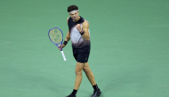 Ben Shelton of the United States celebrates a point against Frances Tiafoe of the United States during their Men's Semifinal match at USTA Billie Jean King National Tennis Center on September 11, 2026. Caleb Bowlin/Getty Images/AFP 
