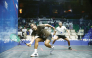 Egypt's Karim Abdel Gawad (left) in action against Qatar's Abdulla Al Tamimi.