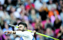 Sri Lanka’s Rumesh Tharanga Pathirage competes in men’s javelin throw  event. (AFP)