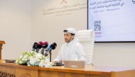 ACTA Official Spokesperson Abdul Wahab Al Kuwari speaking at the conference.