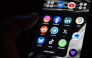 This photograph shows a set up smart-phone screen displaying the logo of main social media platforms including Instagram, Facebook, LinkedIn, Reddit, Telegram, X, Bluesky, Tiktok and Whatsapp in Saint-Mande, east of Paris, on April 29, 2026. Photo by Martin LELIEVRE / AFP
