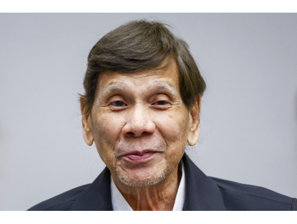Former Philippine President Rodrigo Duterte appears at the International Criminal Court (ICC) in The Hague on September 16, 2026, during a preparatory session as he faces charges over his “war on drugs,” which killed thousands. Photo by Piroschka VAN DE WOUW / ANP / AFP