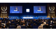 Director General of the International Atomic Energy Agency (IAEA) Rafael Grossi speaks during the Board of Governor’s Meeting of the International Atomic Energy Agency (IAEA) at the agency's headquarters in Vienna, Austria on September 14, 2026. (Photo by Joe Klamar / AFP)
