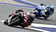Aprilia Racing Team's Spanish rider Jorge Martin takes part in the MotoGP Free Practice 2 on the second day of the Grand Prix of Austria MotoGP event in Spielberg bei Knittelfeld, Austria, on September 18, 2026. (Photo by Joe Klamar / AFP)