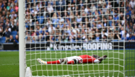 Arsenal's English midfielder #07 Bukayo Saka reacts after failing to score during the English Premier League football match between Brighton and Hove Albion and Arsenal at the American Express Community Stadium in Brighton, southern England on September 19, 2026. (Photo by Glyn KIRK / AFP)