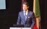 Italian Ambassador to Qatar H E Paolo Toschi delivering his address at the event.