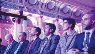 Minister of Finance H E Ali bin Ahmed Al-Kuwari, Minister of Commerce and Industry H E Sheikh Faisal bin Thani bin Faisal Al Thani with other officials during the Qatar Economic Forum: UNGA Special Edition 2026 in New York.