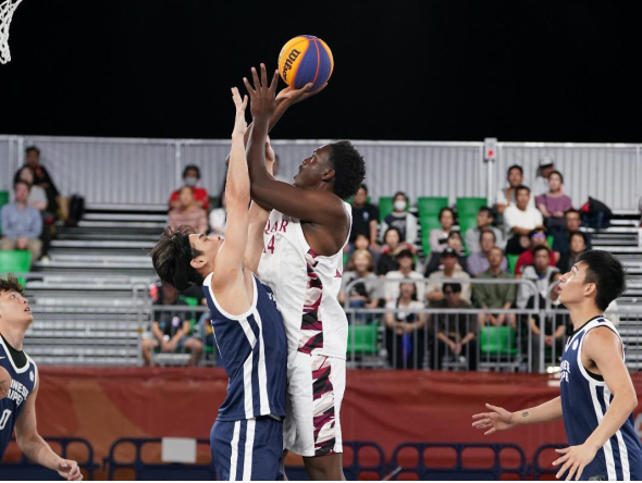 Qatar’s men’s 3x3 basketball team defeated Indonesia and Chinese Taipei.
