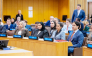 Chairperson of QFFD H E Sheikh Thani bin Hamad Al-Thani and Minister of State for International Cooperation H E Dr. Maryam bint Ali bin Nasser Al Misnad during the event.