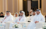 Minister of Justice and Minister of State for Cabinet Affairs H E Ibrahim bin Ali bin Issa Al Hassan Al-Mohannadi with other officials during the event.