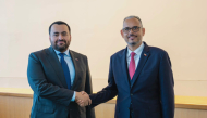 Prime Minister of Haiti H E Alix Didier Fils-Aime meeting Minister of State at the Ministry of Foreign Affairs H E Dr. Mohammed bin Abdulaziz bin Saleh Al Khulaifi.
