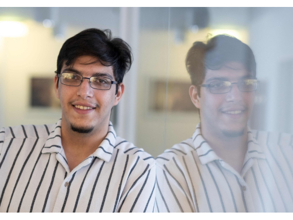 Abdlrahman Aljanabi, a 19-year-old student from Iraq, poses for a photograph during an interview with AFP in Vienna, Austria, on September 9, 2026. (Photo by Joe Klamar / AFP)